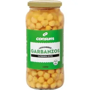 Garbanzo Cocido Frasco Consum