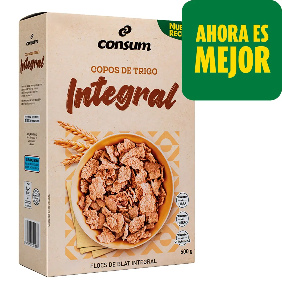 Whole wheat flakes Consum