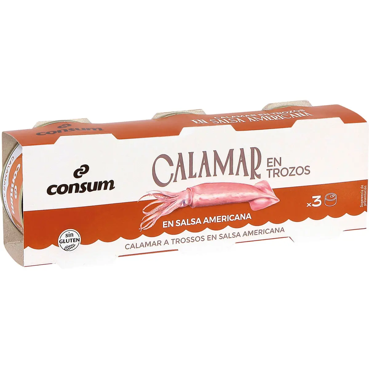 Trozos de Calamar en Salsa Americana Pack Consum
