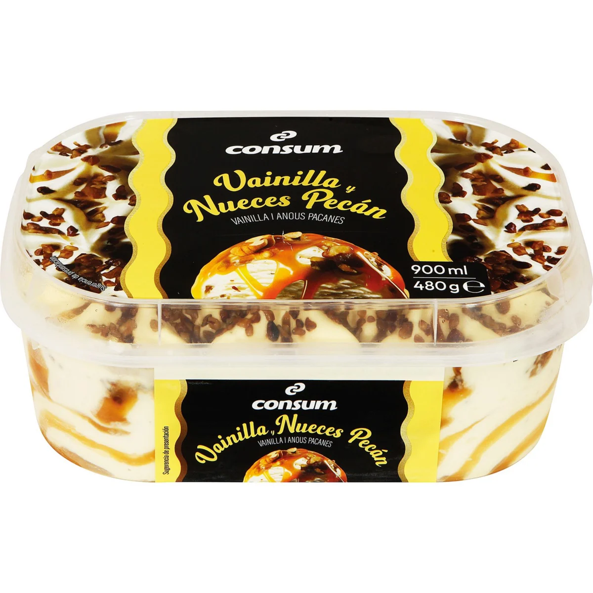 Tarrina de Vainilla y Nueces Pecan Consum