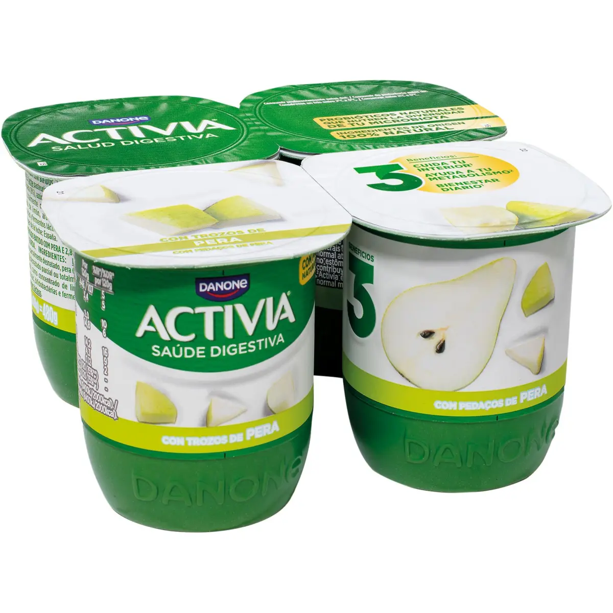 Activia Bifidus-Joghurt mit Birne, 4er-Pack