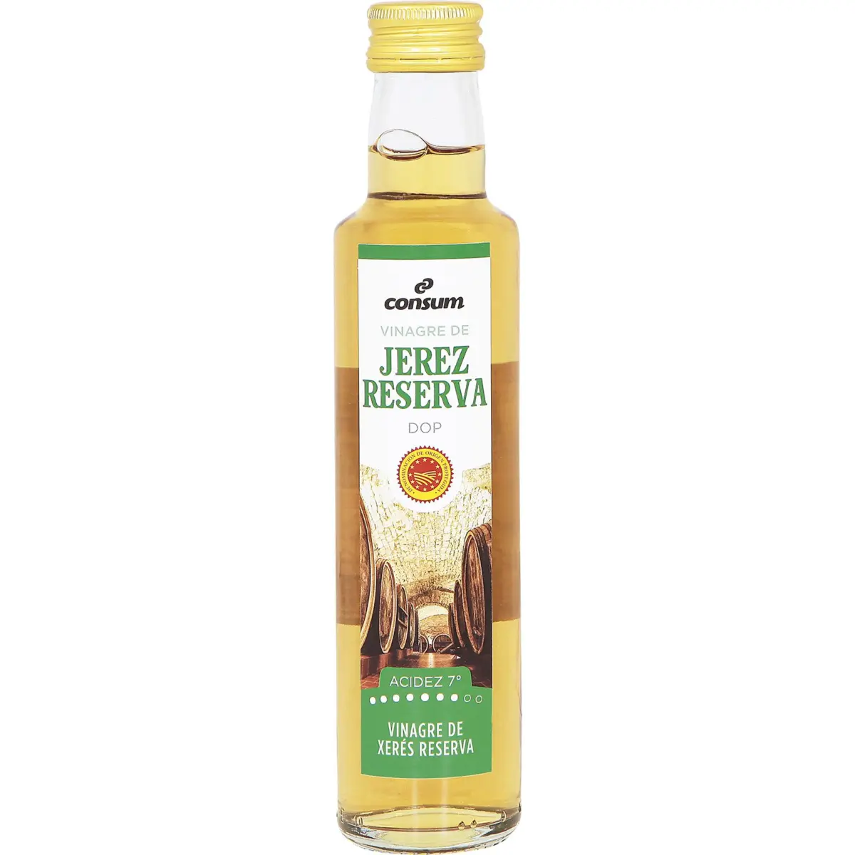 Sherryessig, Glasflasche Consum