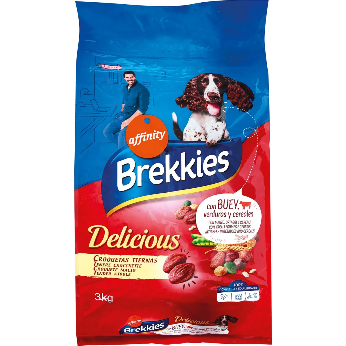 Comida Seca Perros Tender Buey Brekkies
