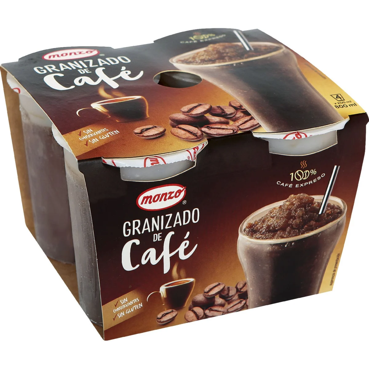Granissat de cafè, pack de 4 unitats Monzo