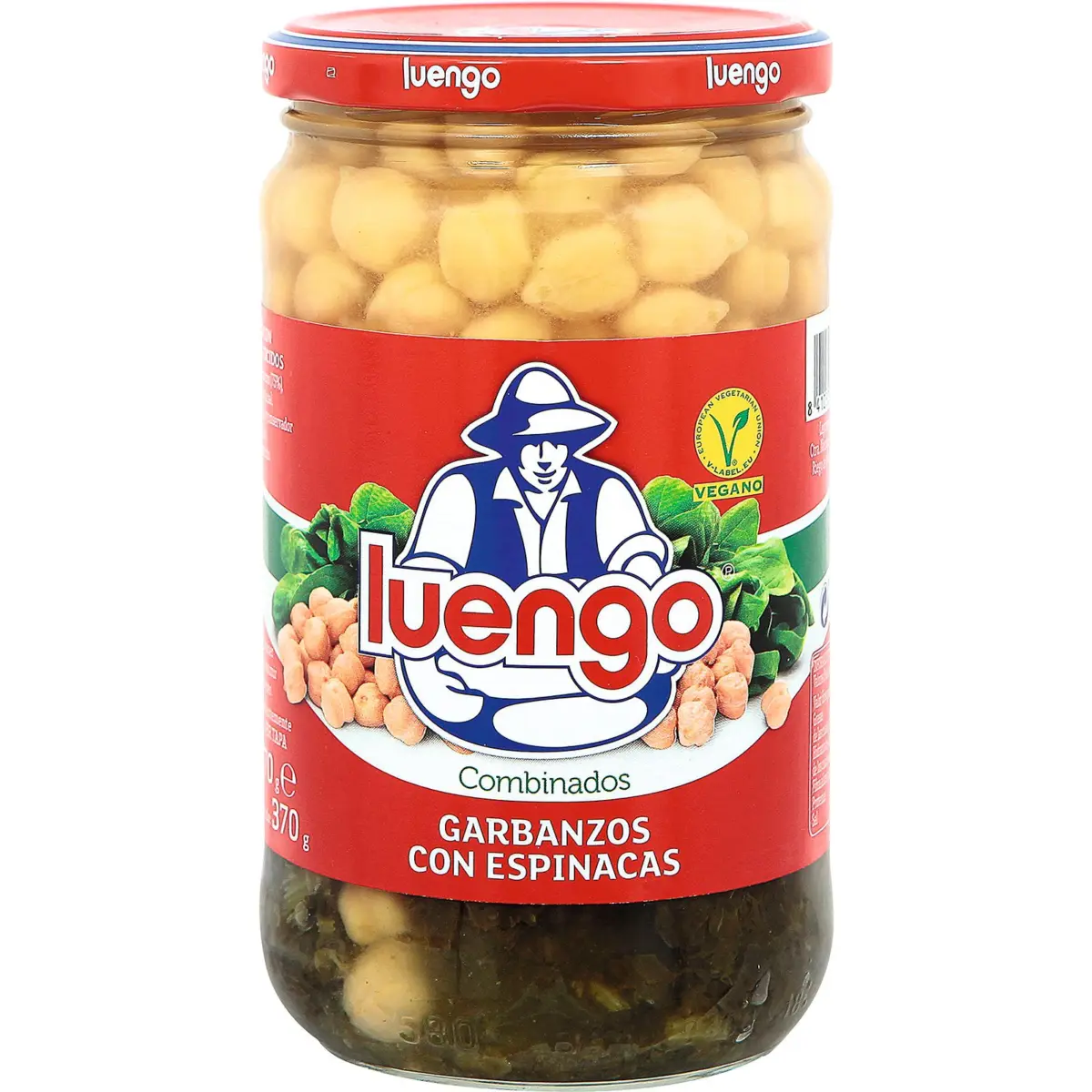 Garbanzos Espinacas Frasco Luengo