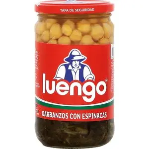 Garbanzos Espinacas Frasco Luengo