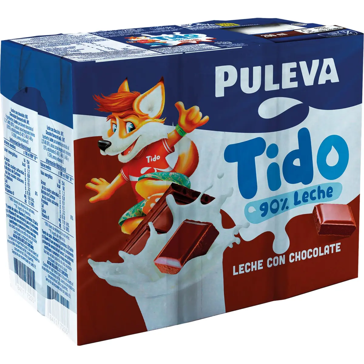 Batut de xocolata, minibrik, paquet de 6 Puleva