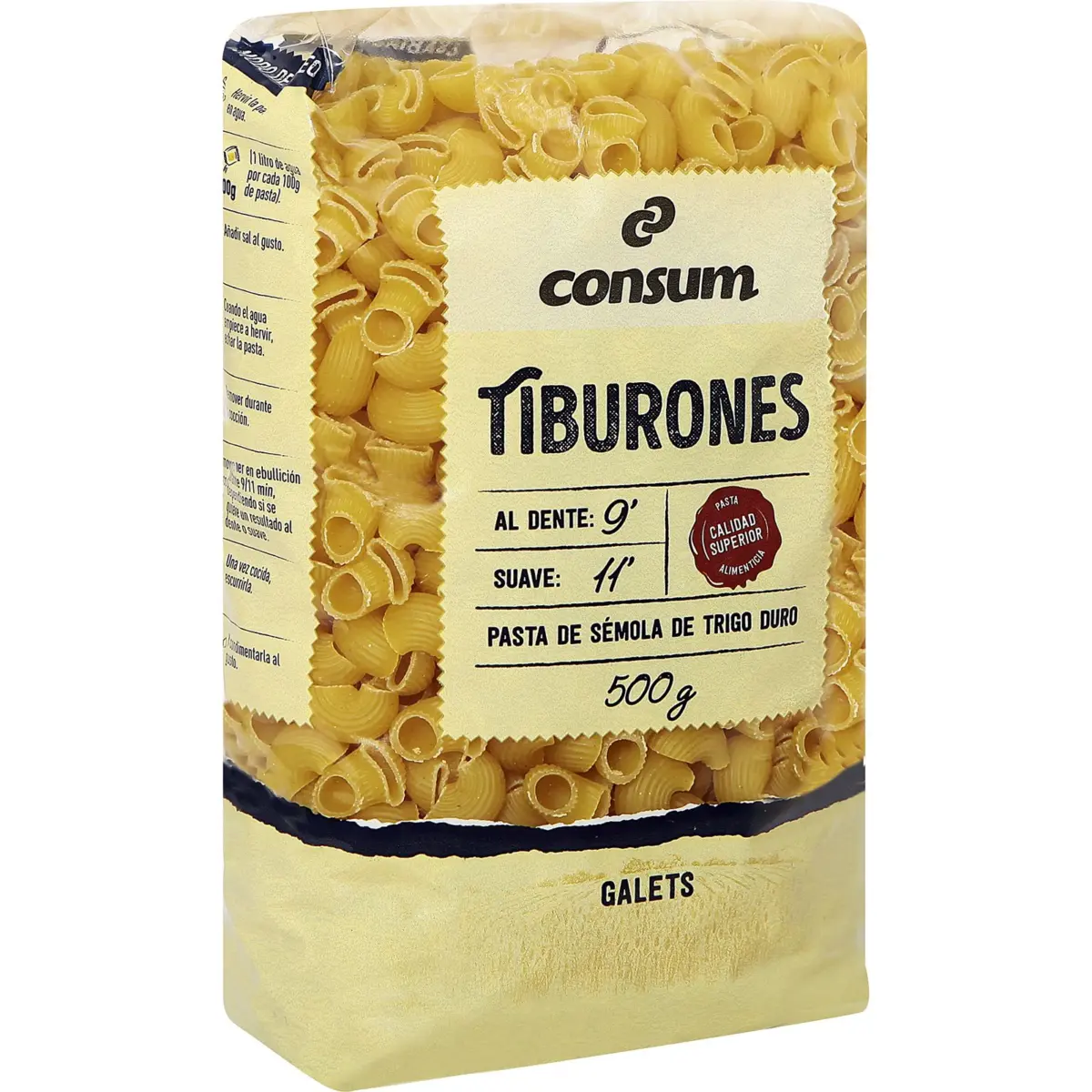 Shark-shaped pasta Consum