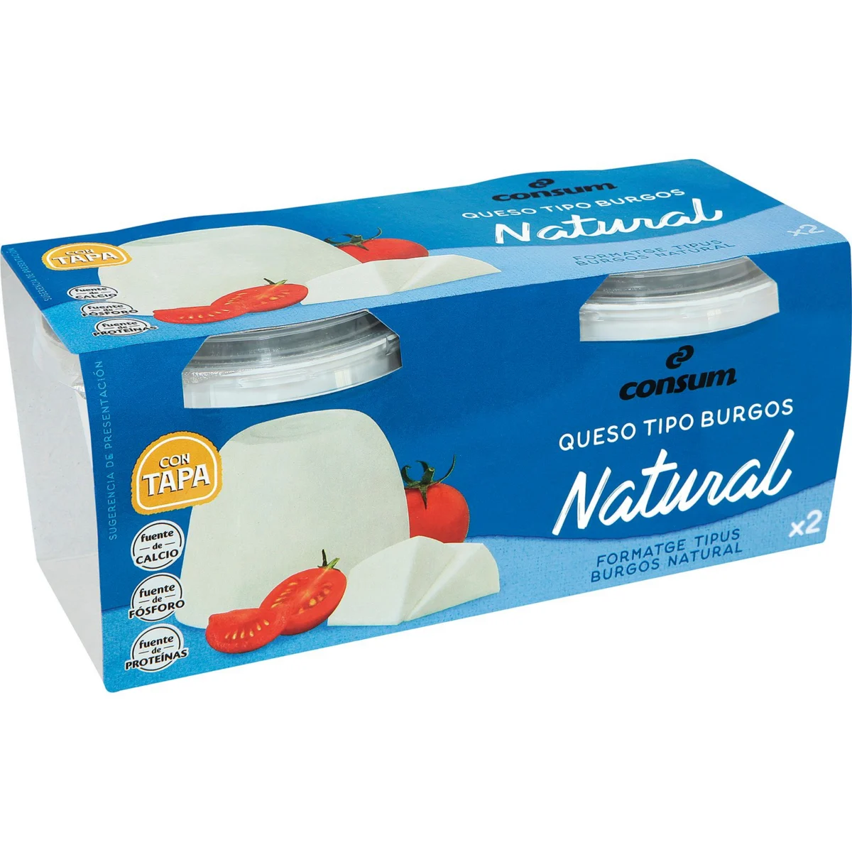 Queso Fresco Pack de 2 Unidades Consum