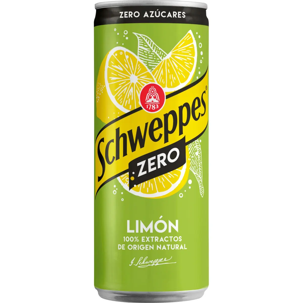 Lemon soft drink Zero, Schweppes can