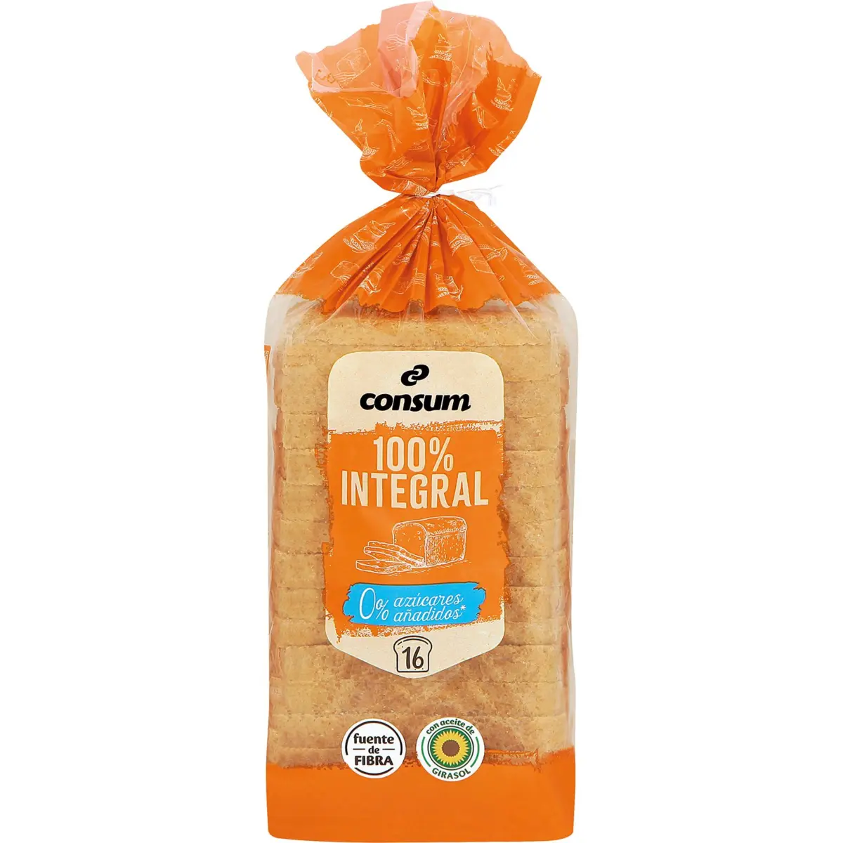 Pan Molde 100% Integral 0% Azúcares Añadidos Consum