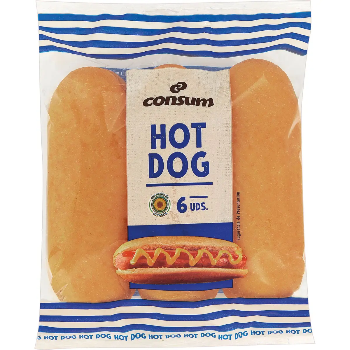 Pans per a hot-dog, 6 unitats Consum