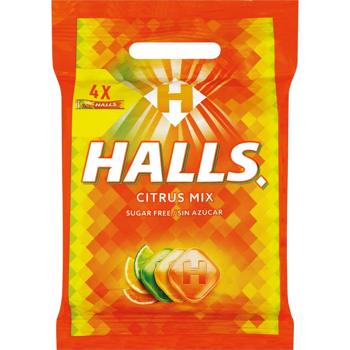 Цитрусовые конфеты Vita C без сахара Halls