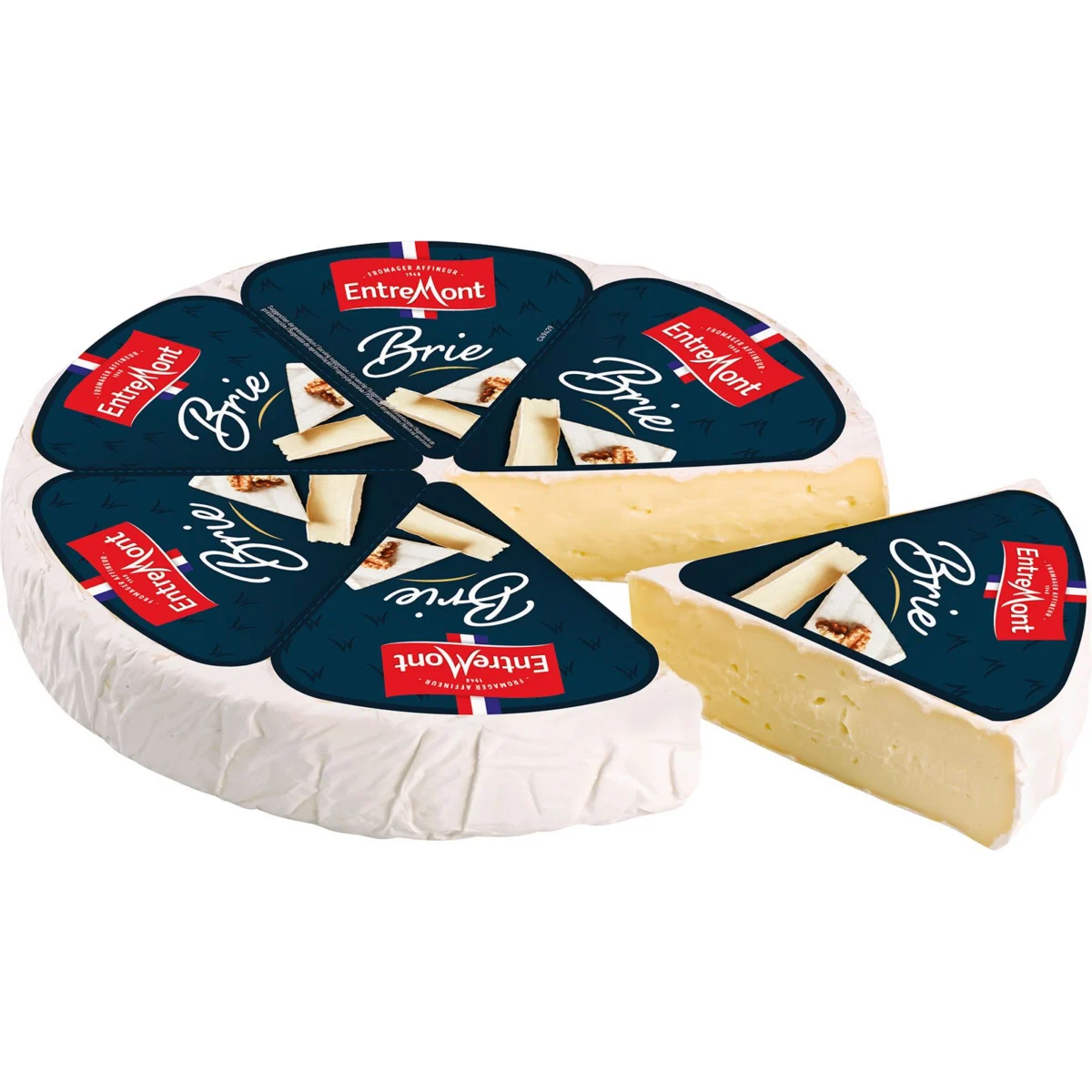 Formatge Brie francès de llet de vaca pasteuritzada Entremont