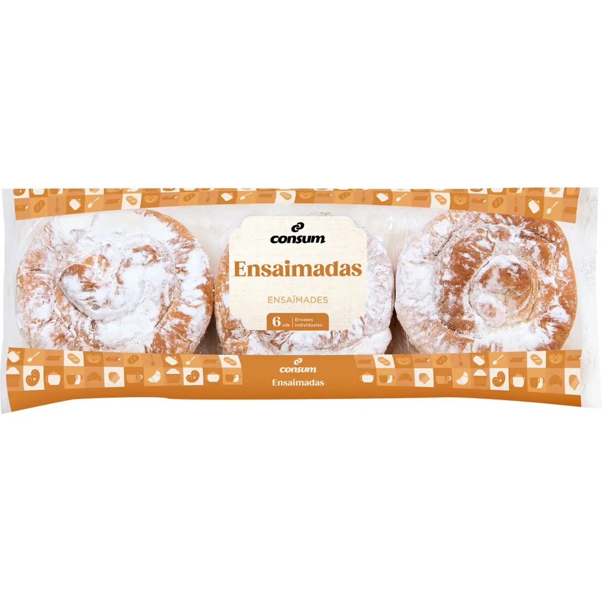 Ensaimadas, 6 units Consum