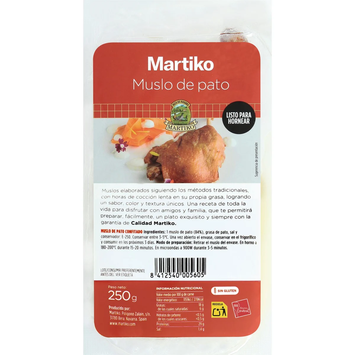Cuisse de canard confite Martiko