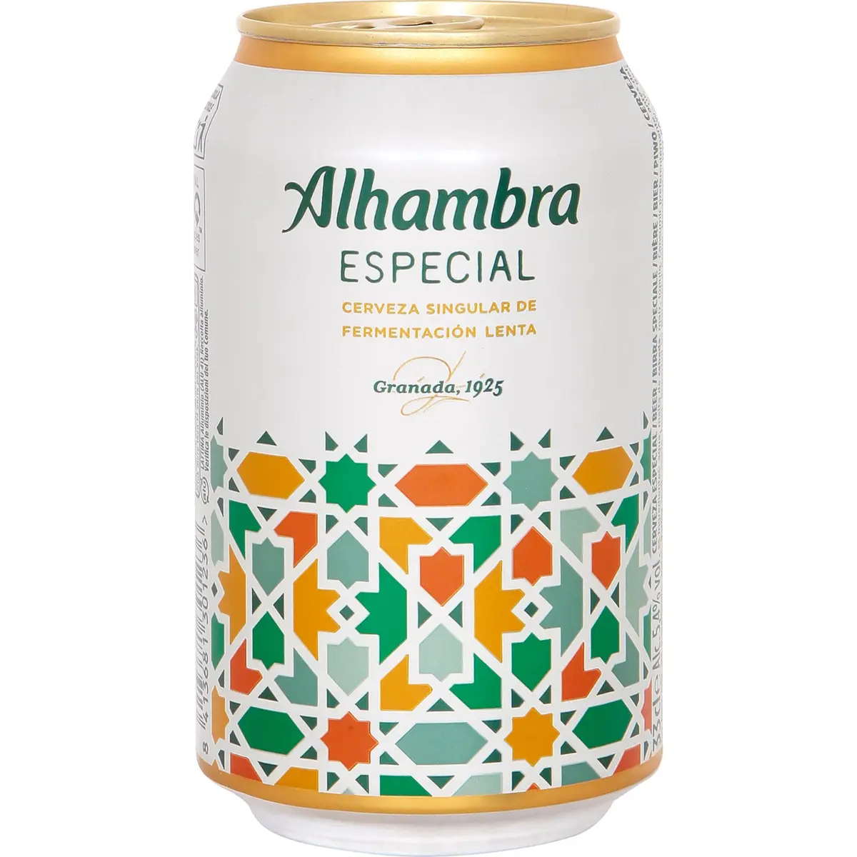 Cervesa especial Alhambra, llauna