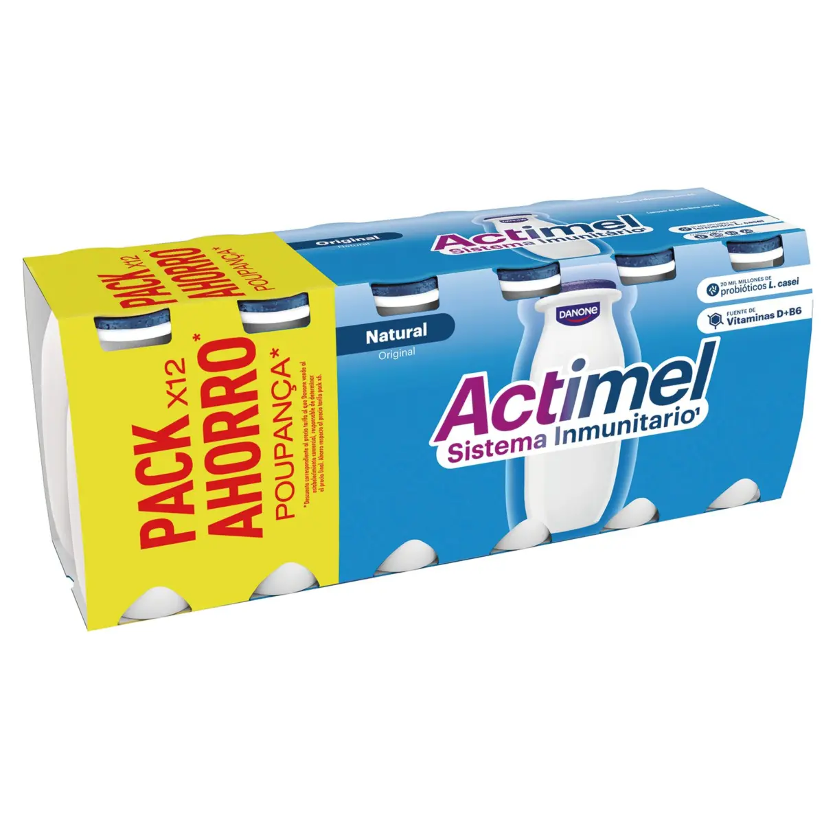 Actimel Natur flüssig, 12er-Pack Danone