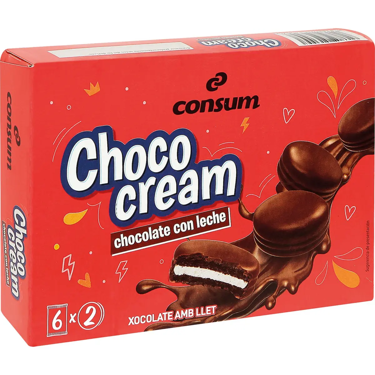 Chococream Bañada Chocolate leche Consum