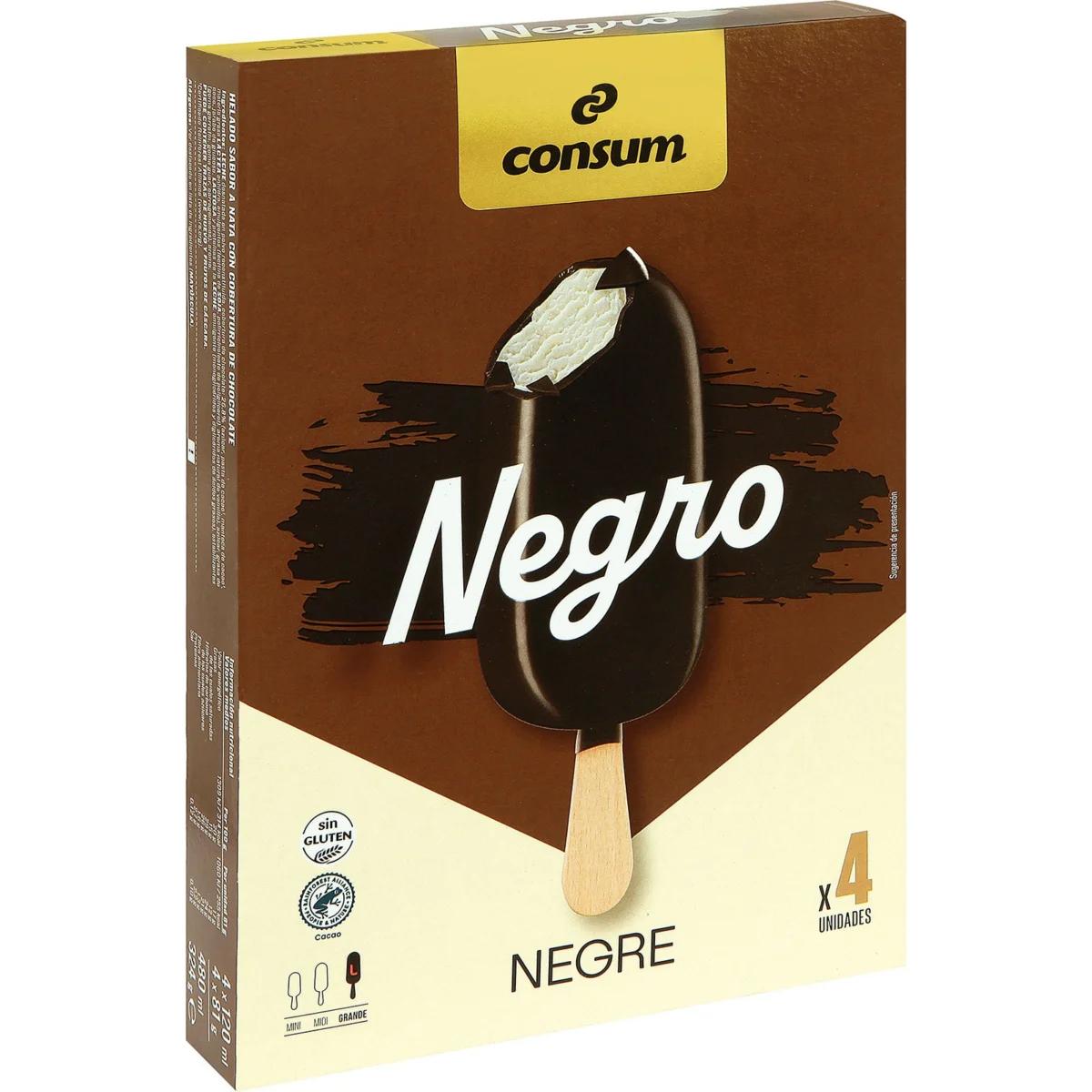 Bombons de xocolata negra, 4 unitats Consum