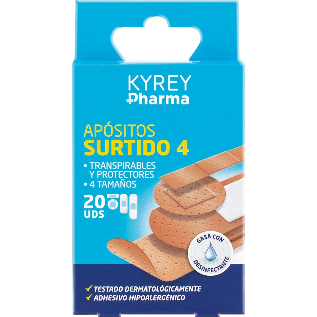 Apòsits clàssics, 4 mides Kyrey Pharma