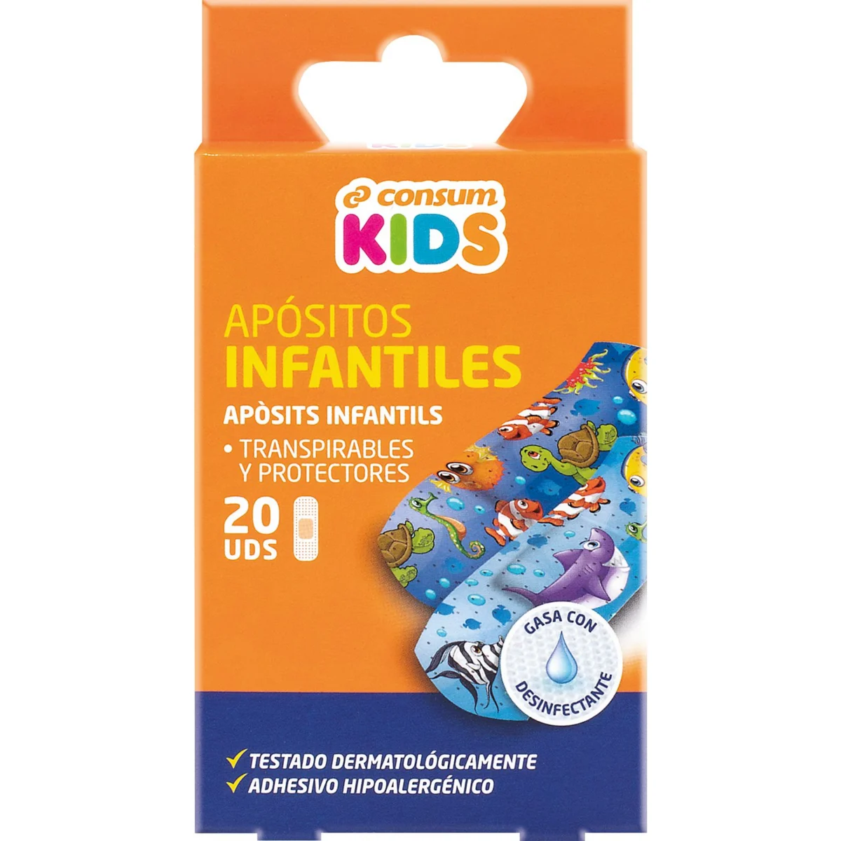 Medium-size children’s plasters Consum Kids