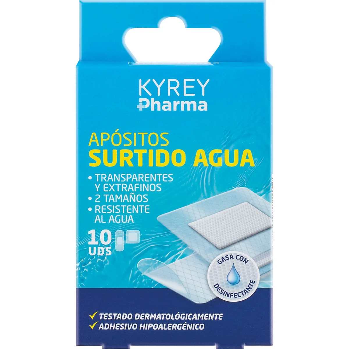 Wasserfeste Pflaster in 2 Größen Kyrey Pharma