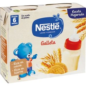 Milch und Getreide mit Keksen, 2er-Pack Nestle