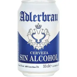 Cervesa sense alcohol, llauna Adlerbrau