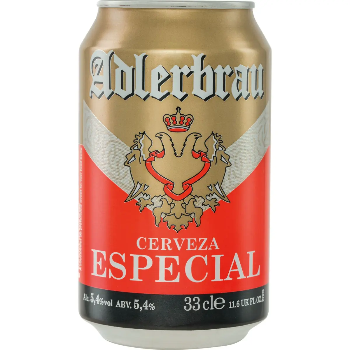 Cervesa especial Adlerbrau, llauna