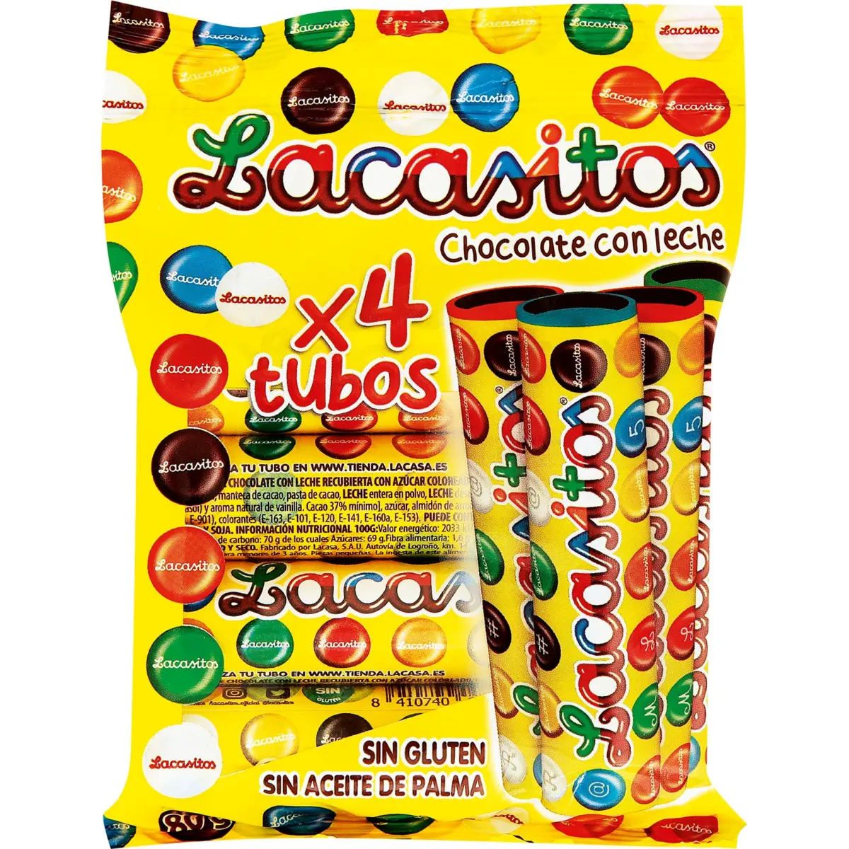 Lacasitos en tub, paquet de 4