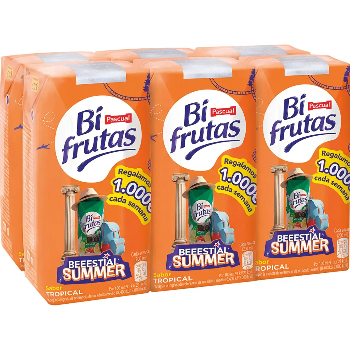 Frucht-Milch-Getränk mit Tropengeschmack P-6 Bifrutas