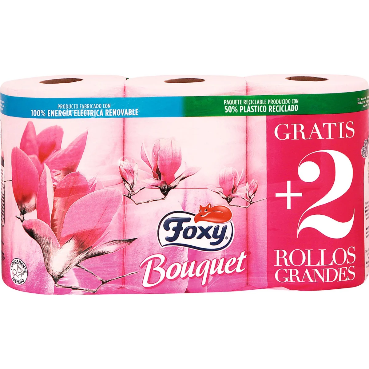 Toilettenpapier Bouquet Color Foxy, 4 Rollen + 2 gratis