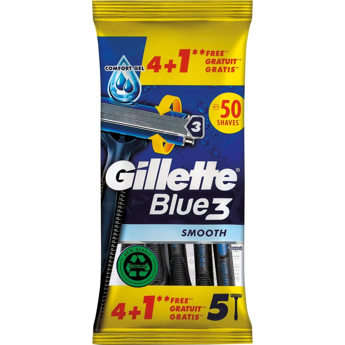 Maquinilla Blue 3 Desechable Piel Sensible Gillette
