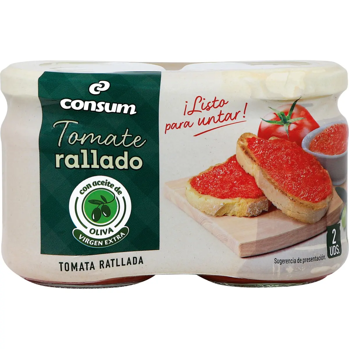 Tomate de Untar Frasco Pack de 2 Consum