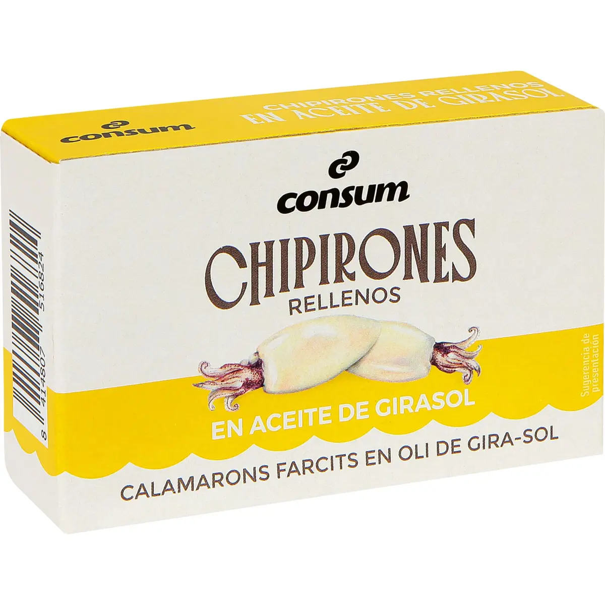 Chipirones Rellenos en Aceite Girasol Lata Consum
