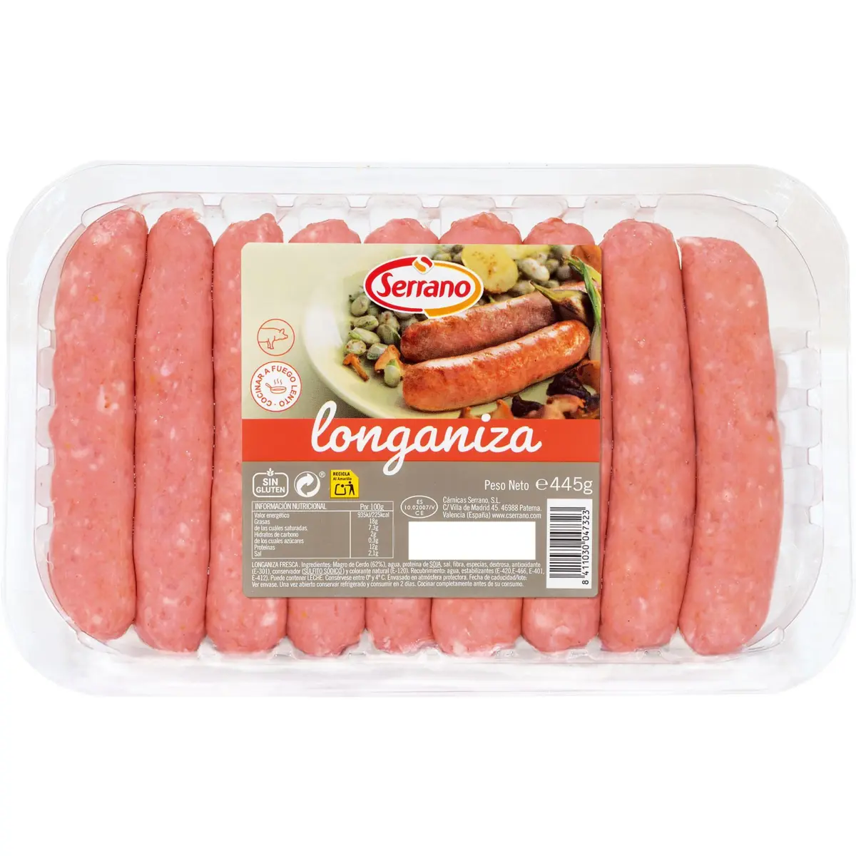 Llonganissa blanca sense tripa Serrano