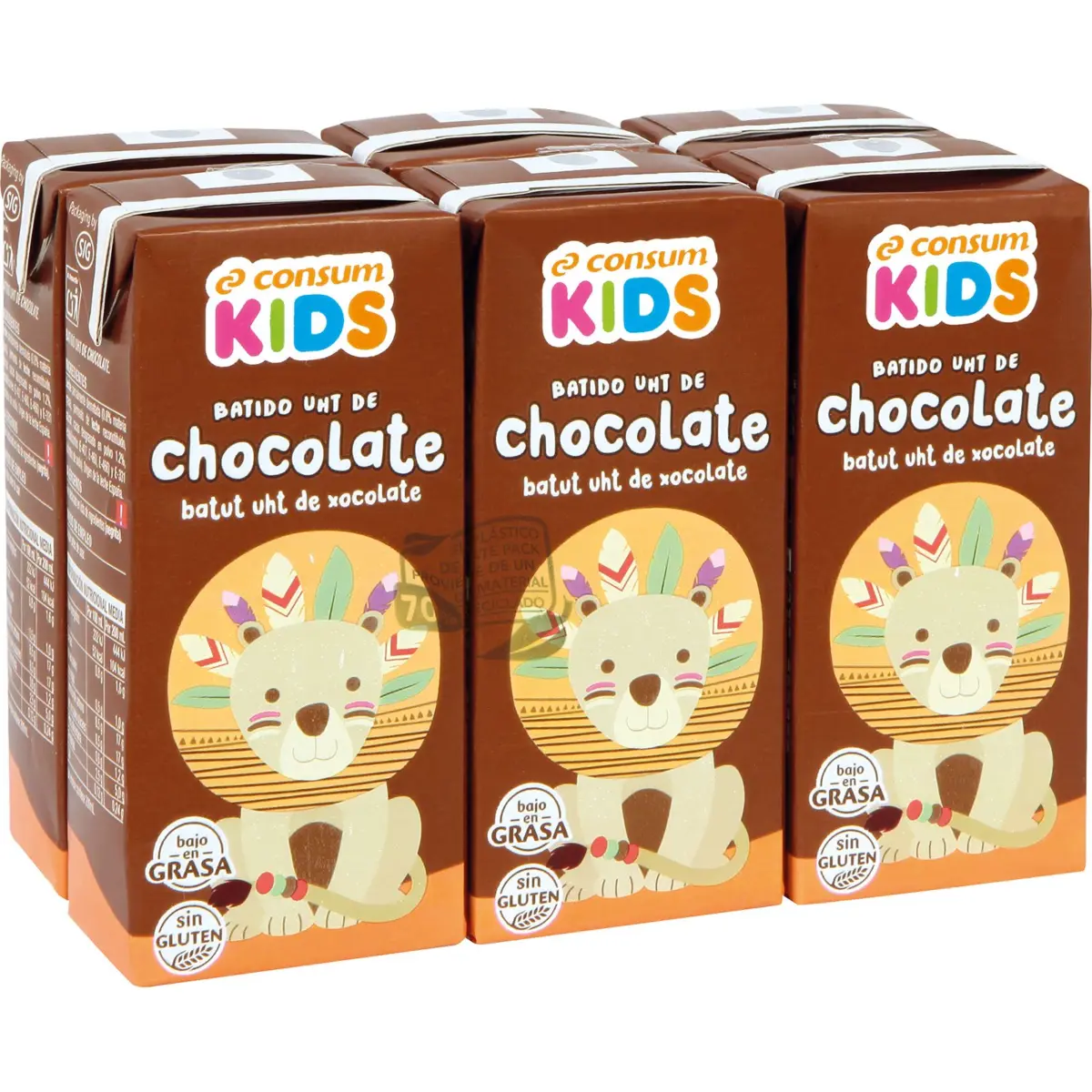 Schokoladen-Milchshake, Minibrik, 6er-Pack Consum