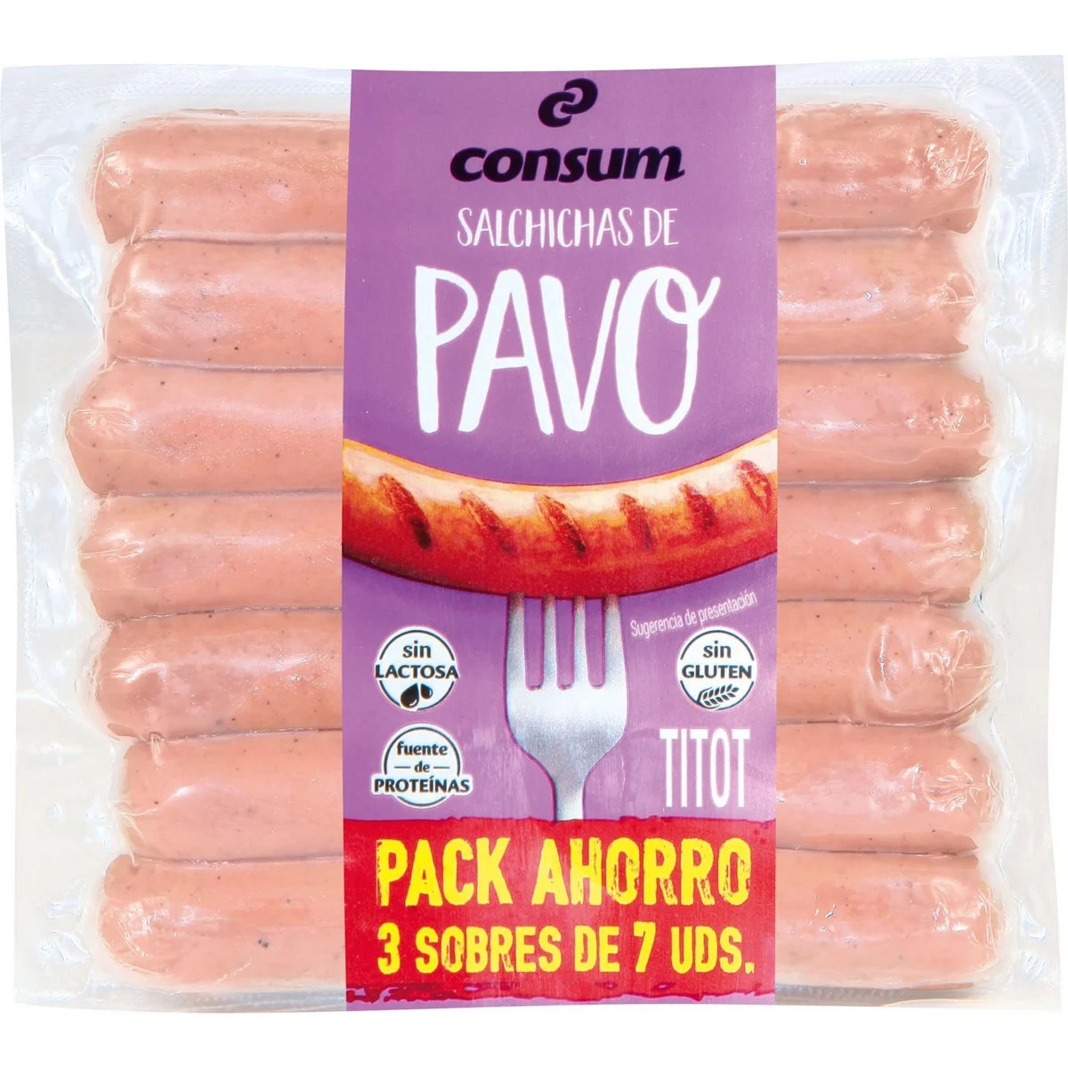 Salsitxes de gall dindi, 7 unitats Consum