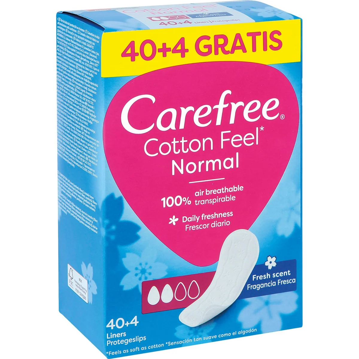 Salvaslips Fresh + 4 unitats de regal Carefree