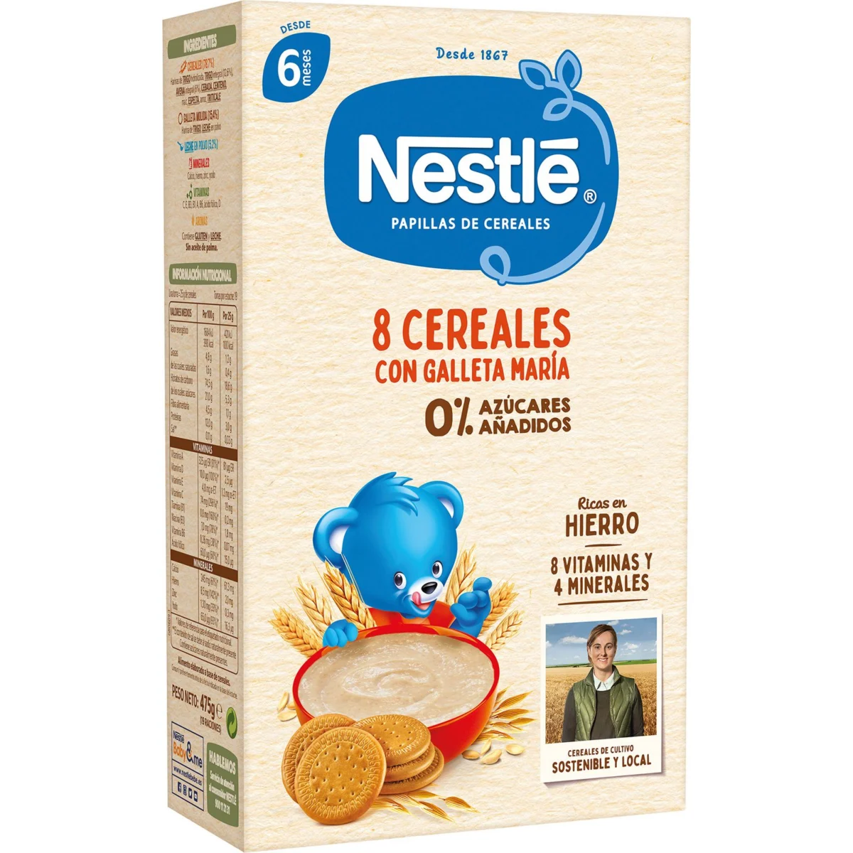 8-Korn-Brei mit Keksen Nestle