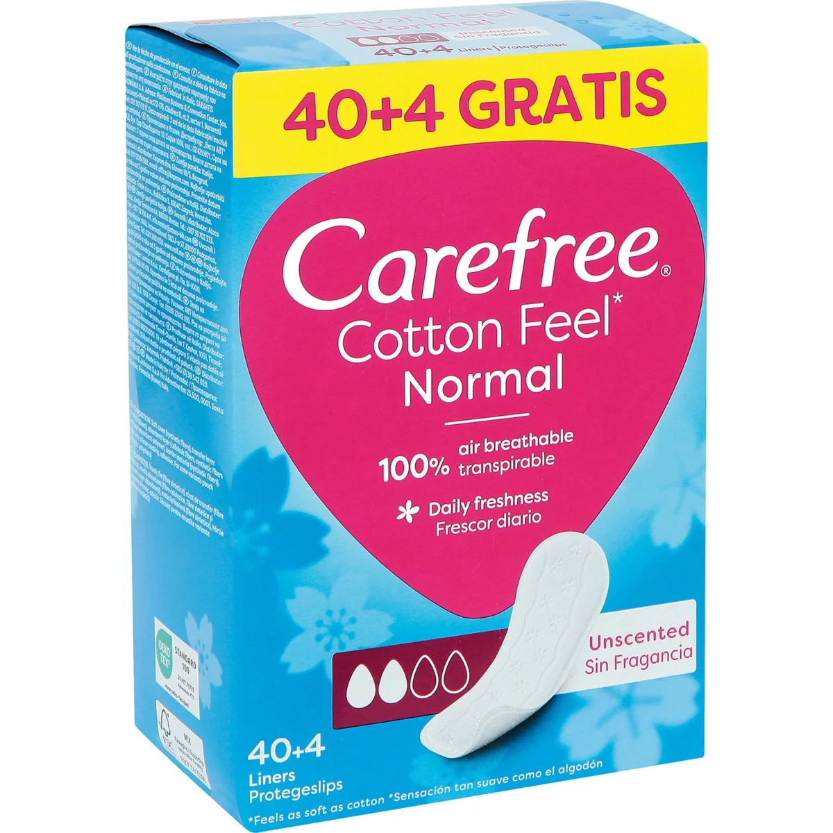 Salvaslips transpirables + 4 unitats de regal Carefree