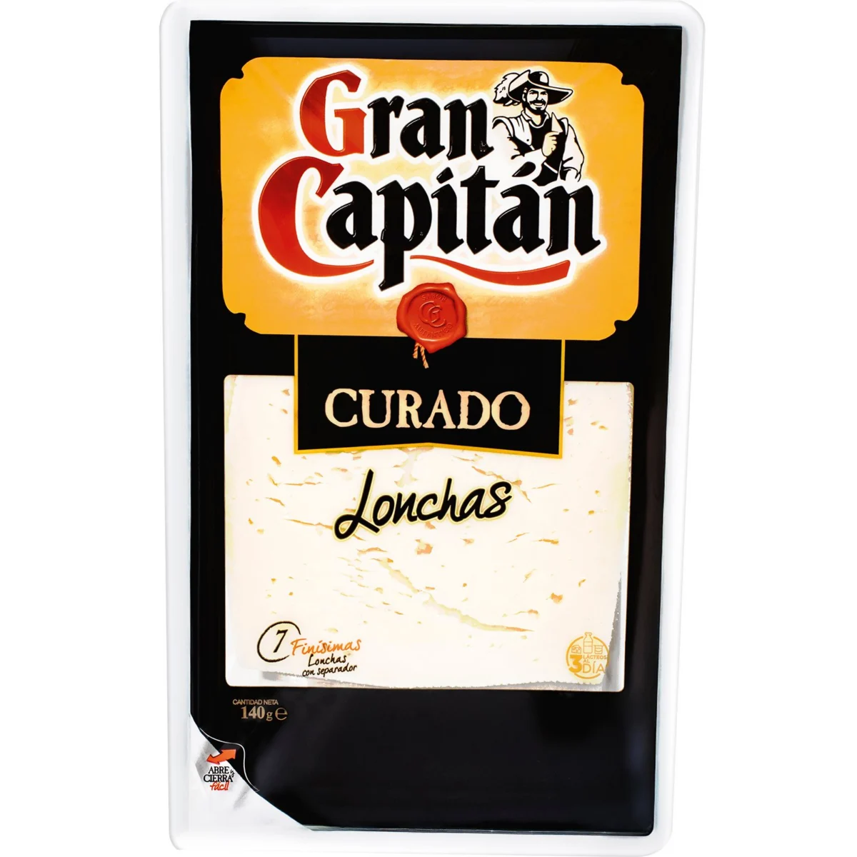 Mature mixed-milk cheese slices Gran Capitan