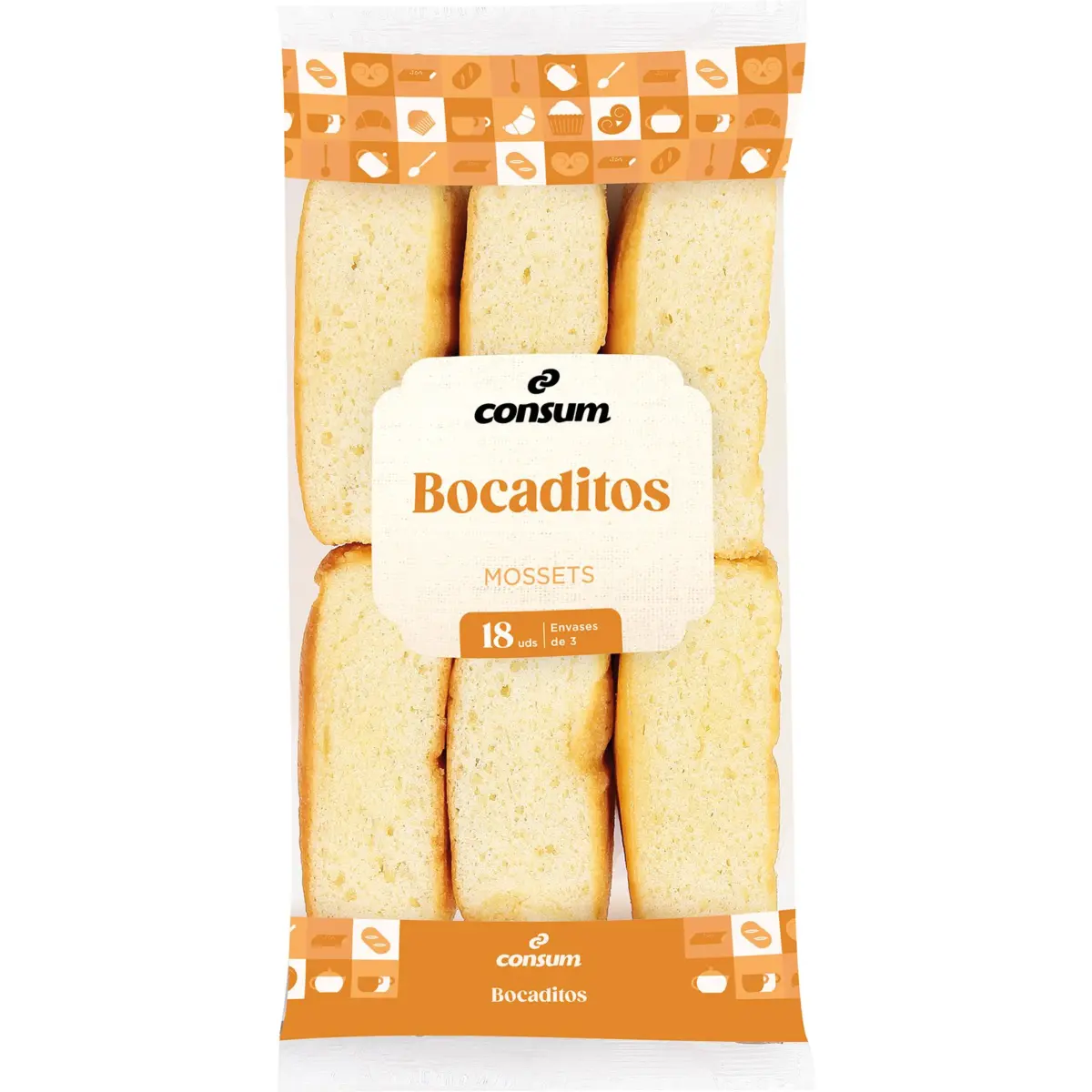 Bocaditos, 18 pieces Consum
