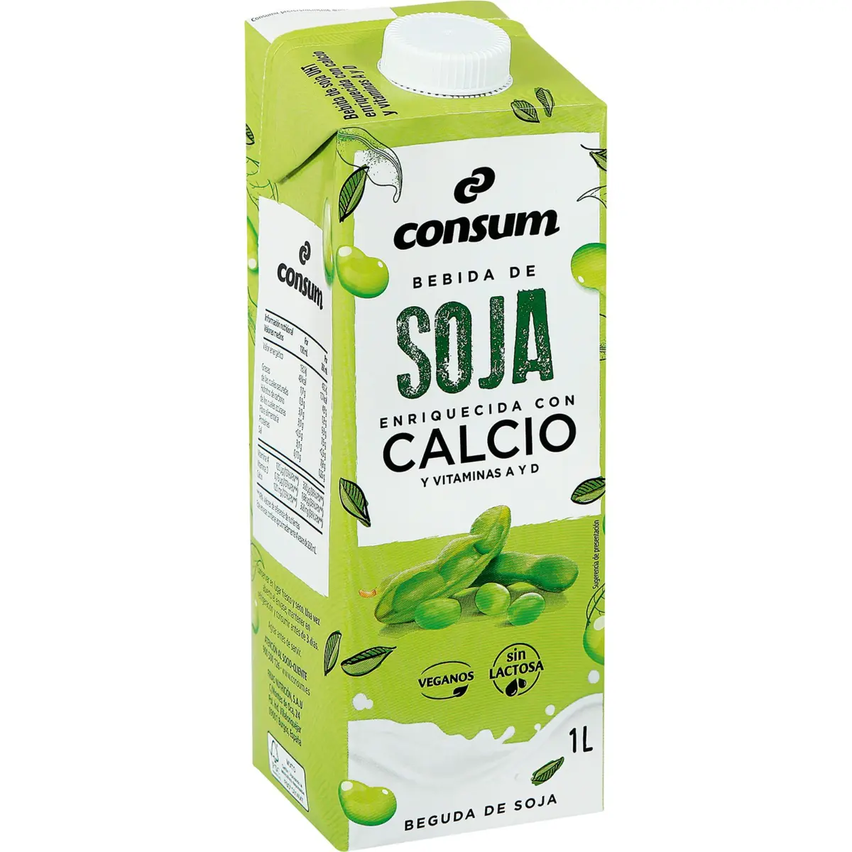 Beguda de soja amb calci en bric Consum