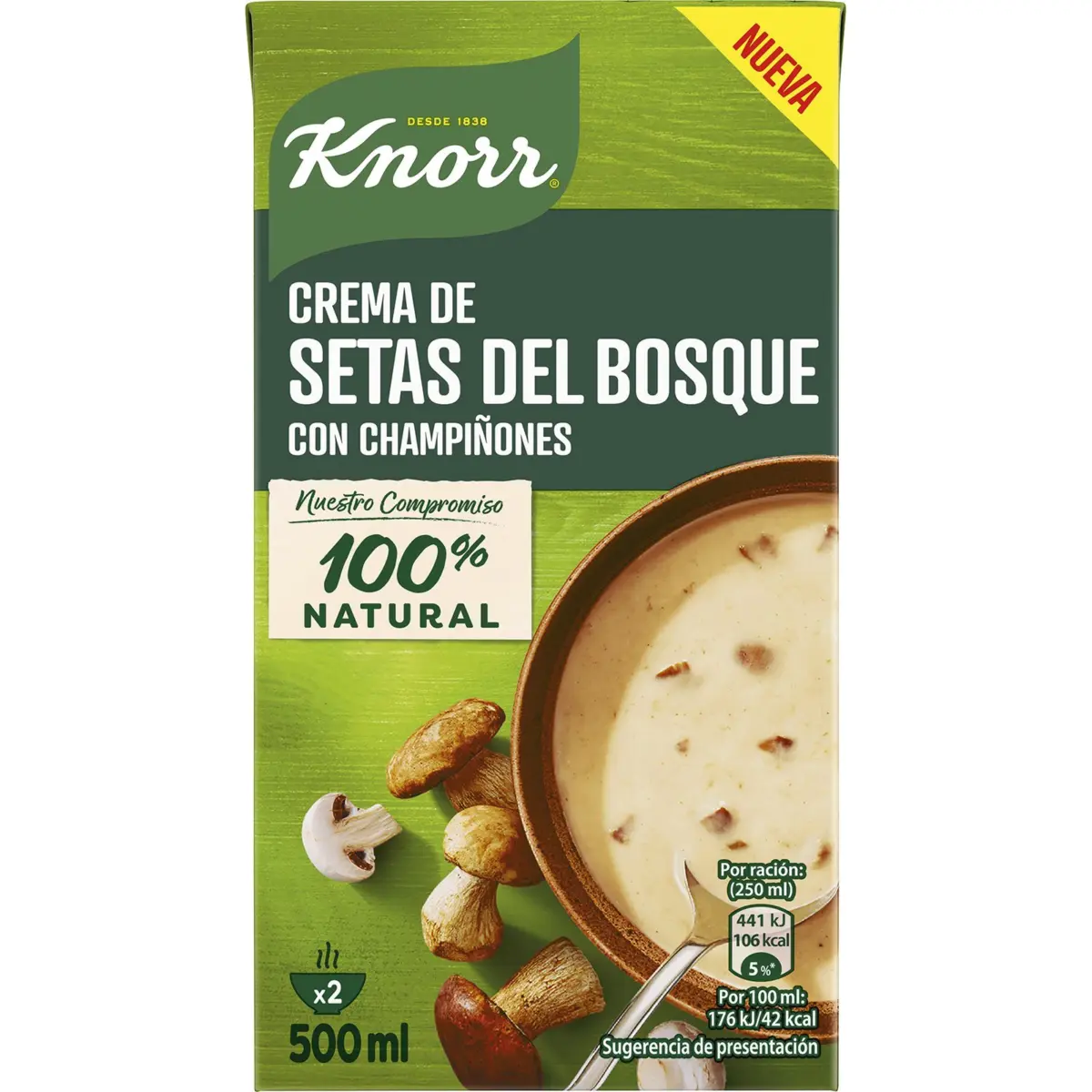 Crème de champignons avec champignons de Paris Knorr