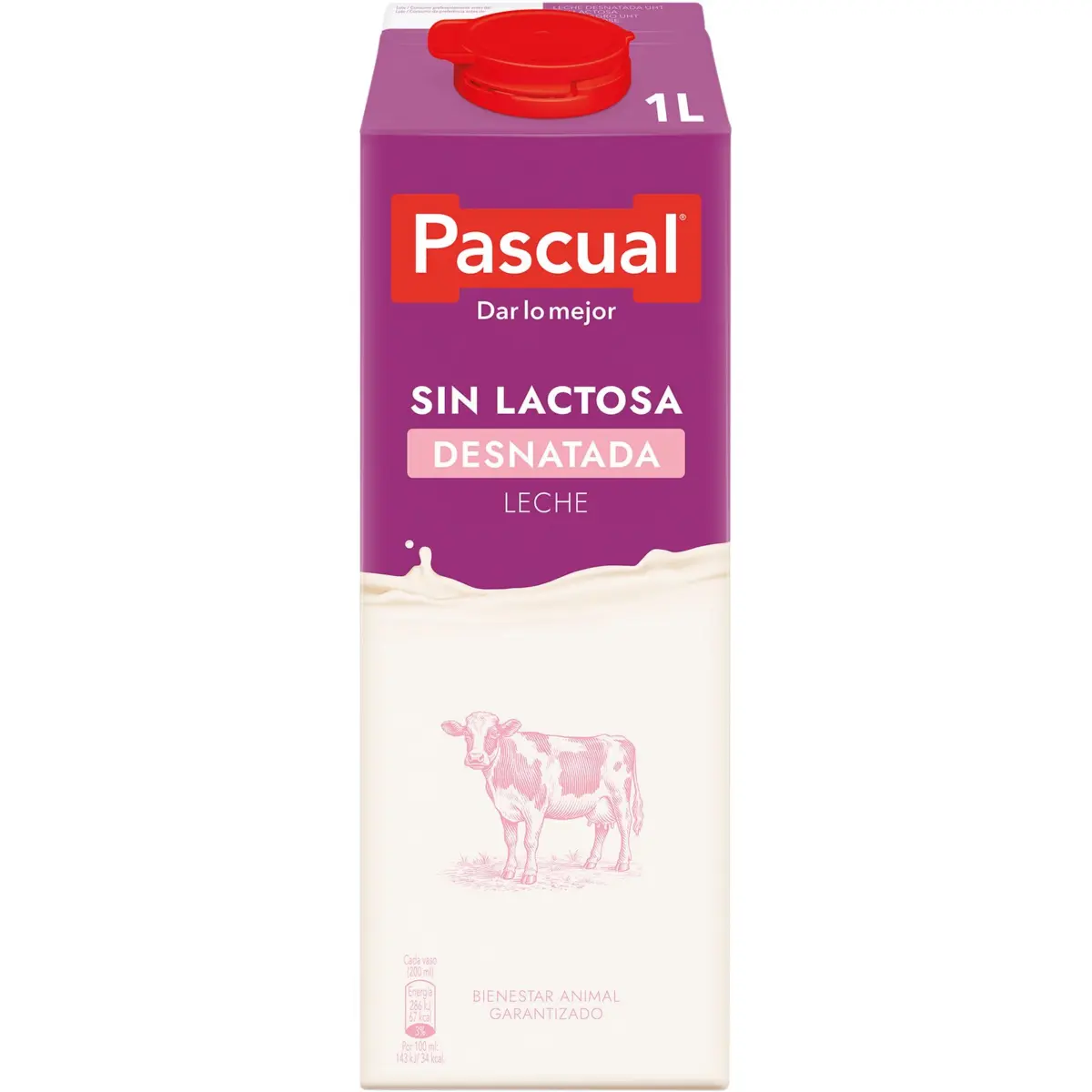 Leche sin Lactosa Desnatada Brik Pascual