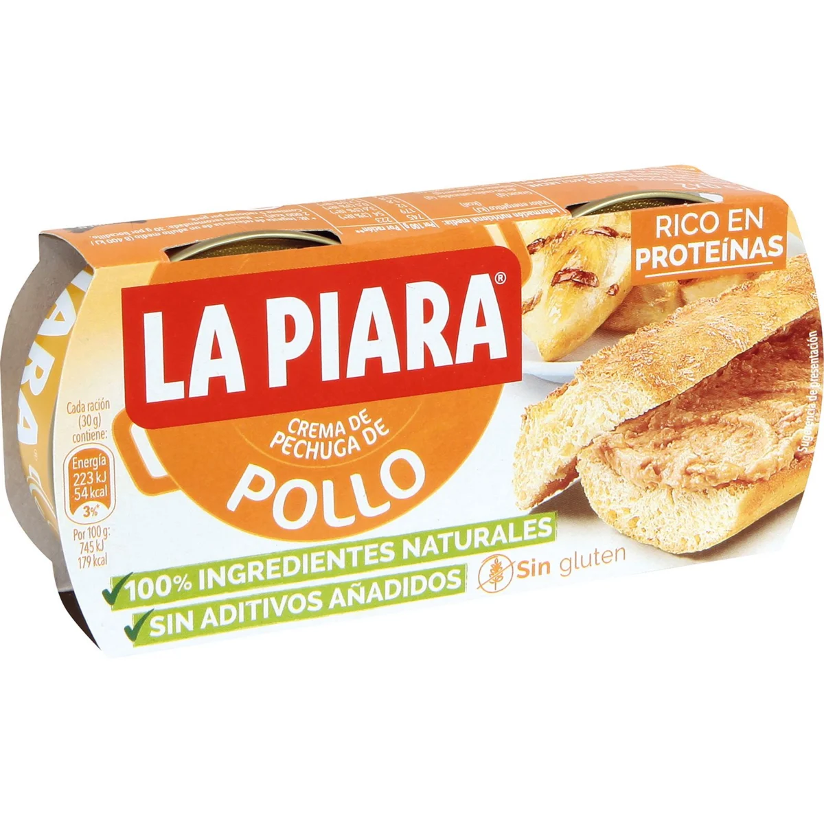 Pâté de poulet, boîte, lot de 2 La Piara