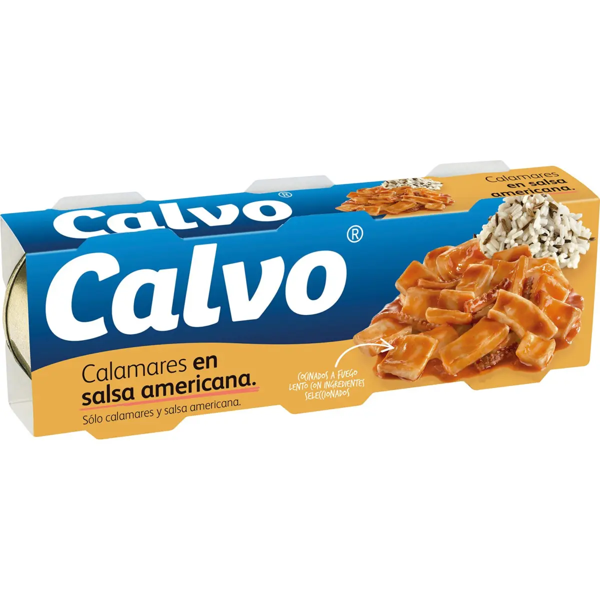Calamar Salsa Americana Pack de 3 Calvo