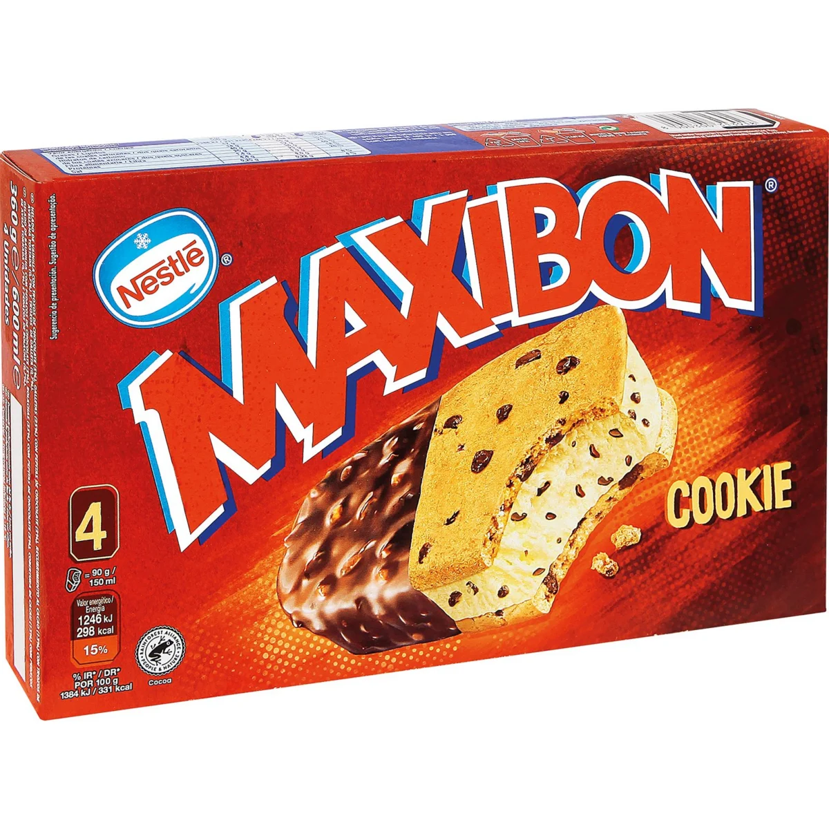Maxibon Cookies, упаковка 4 шт., Nestle